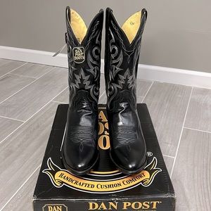 Mens DAN POST Black Mignon Corona Boots Size 13D DP2110R